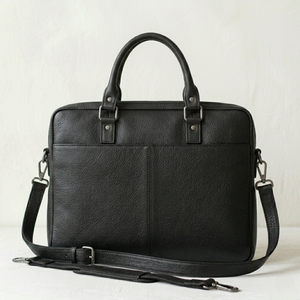 Wholesale 15 Inch Leather <b>Laptop</b> Messenger Bag Zipper Business Office Executive Briefcase OEM Custom Logo Manufacturer - Product Image 3