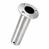 Porte-canne à pêche en acier inoxydable 316 pour bateau, yacht, rénovation, nouveau, noir, poli miroir