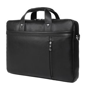 Sacs d'affaires en cuir pratiques, vente en gros OEM, logo personnalisé, porte-documents de bureau, compartiment pour ordinateur portable, sacs d'affaires en cuir pour documents - Product Image 2