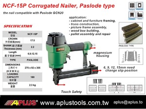 APLUS NCF15P Clavo Corrugado 17,5 MM CORONA, 15MM LONGITUD - Product Image 2