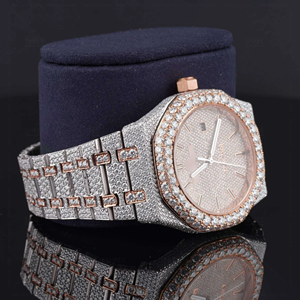 Hip Hop Moissanite Diamond Watch Fully Iced <b>Automatic</b> ETA Movement Power Reserve Stainless Steel Glass Pointer 41MM <b>Wristwatch</b> - Product Image 5