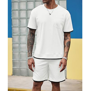 T-shirt unisexe blanc à col rond imprimé, manches courtes, léger, en coton uni respirant, décontracté, coupe ample, pour l'été - Product Image 4
