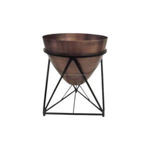 Modern Minimalist Iron Metal Gold-Plated Planter <b>Stand</b> Custom Traditional Design Floor Garden Eco-Friendly Competitive Bulk - Product Image 2