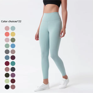 Leggings de Yoga de Cintura Alta para Mujer, Talla Grande, Pantalones Deportivos para Gimnasio, Diseñados para Cintura Media, Casuales, Sólidos, Sin Costuras, de Algodón - Product Image 4