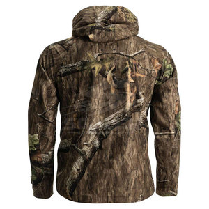 Veste de chasse softshell pour homme avec capuche, tissu respirant, plusieurs poches et poignets ajustables pour les activités de plein air - Product Image 2