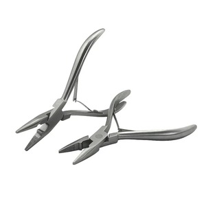 Ametrine Surgical Luxury 1 PCS Silver Stainless Steel Clamp Hair Extension <b>Plier</b> <b>Set</b> Small Grooves Keratin Hair Extensions Tools - Product Image 4