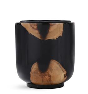 Brûleur d'encens artisanal en bois d'olivier et résine époxy, brûleur d'encens Bakhoor familial arabe en bois naturel, cadeau pour le festival du Ramadan - Product Image 2