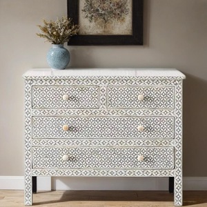 ILAHI's Bone Inlay <b>Drawer</b> Modern Design Agate Detailing <b>Storage</b> Portable Home Furniture - Product Image 6