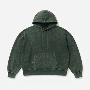 Fabricante de Sudaderas con Capucha Extra Grandes de Estilo Vintage con Lavado Ácido, 380 GSM, Algodón Grueso, Hombros Caídos, Logotipo Personalizado - Product Image 3
