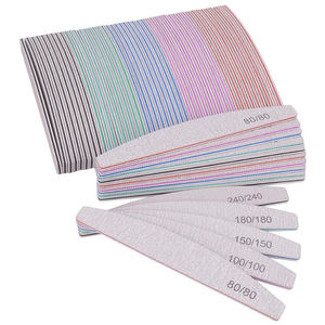 Custom Logo Floral Design <b>Nail</b> <b>File</b> 100/120 100/180 180/240 Precision Manicure Tool Plastic Smooth Tip - Product Image 4
