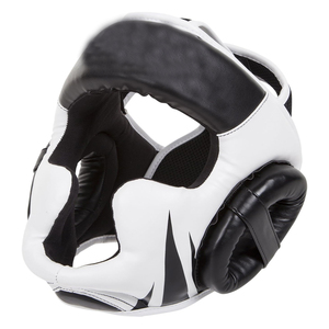 Full Face Boxing Head Guard Leather MMA Taekwondo Kickboxing Sparring Helmet Adjustable Breathable Protection - Product Image 2