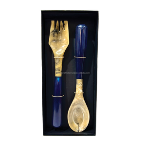 Ensemble de cuillères en corne naturelle faites à la main meilleure qualité petites et grandes tailles haute finition pour les fêtes de restaurants à domicile - Product Image 3