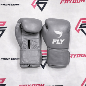 Gants de boxe professionnels en cuir véritable de qualité supérieure, modèle 2026, les plus vendus, avec lacets blancs et argentés - Product Image 4