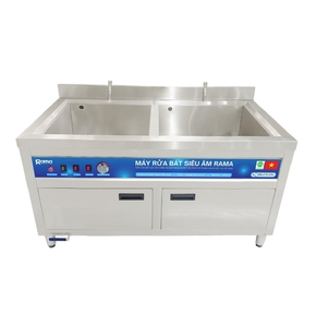 เครื่องล้างจานอัตโนมัติแบบอัลตราโซนิก RAMA RB-1800S แบบ 2 ถัง ขนาด 316 ลิตร ผลิตจากสแตนเลส เหมาะสำหรับธุรกิจบริการอาหาร - Product Image 3