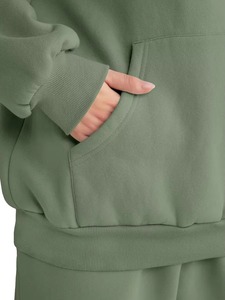 Custom <b>Women</b>’s Premium Rhinestone <b>Velour</b> <b>Tracksuit</b> Set Oversized 2 Piece Sweatsuit with Up Hoodie Stylish Casual Loungewea - Product Image 5