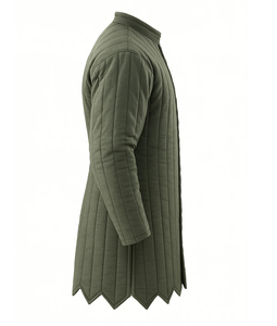 Gambeson médiéval fait main en coton, motif zig-zag, pour festivals historiques, Halloween, Pâques, broderie artisanale - Product Image 3