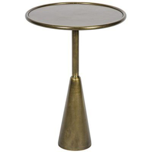Traditional Brass <b>Side</b> <b>Table</b> <b>Round</b> Top Antique Finish Metal Frame Living Room Furniture Decorative Coffee <b>Table</b> - Product Image 2