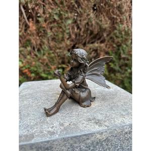 Handcrafted Bronze Sitting <b>Fairy</b> Sculpture Garden Farm Decor Metal <b>Fairy</b> <b>Ornaments</b> Handmade Customizable Designs - Product Image 4