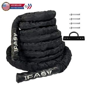 1.5\" Durable 30FT Protective Sleeve Cover 100% Poly Heavy Strength Battle Ropes - Product Image 1