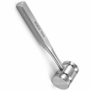 ROBOZ TECH - Juego de martillos ortopédicos de acero inoxidable, cabeza cilíndrica grande, 3 lb 2.8 oz, diámetro 1.954" (49.6 mm), longitud total - Product Image 2