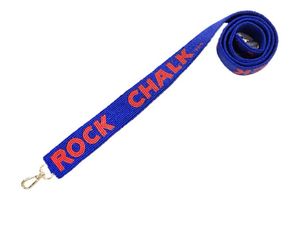 Lanière en nylon pour craie d'escalade avec crochet métallique, sangle bleue, style professionnel durable - Product Image 1