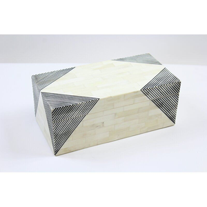 Caja de Almacenamiento de Joyas de Resina Cuadrada/Rectangular Ecológica de Diseño Único con Cierre Magnético y Estilo Clásico - Product Image 1