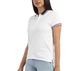 Wholesale <b>Women</b> <b>Polo</b> <b>Shirts</b> Slim Fit Casual Streetwear Soft Breathable Cotton Polyester Sustainable High Quality Fashion Apparel - Product Image 4