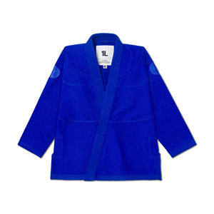 Uniforme de Judo Azul 100% Algodón, Corte Regular, Unisex para Adultos, Ropa de Artes Marciales, Logotipo en la Manga Izquierda, Teñido Liso y Duradero - Product Image 1