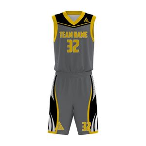Custom New Reversible Polyester Printed Design Basketball Uniforms <b>Plus</b> <b>Size</b> Sports <b>Mesh</b> Customized Sublimated Basketball Sets - Product Image 4