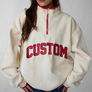 Sudadera Oversize de Cuello Alto para Mujer, Corte Holgado, Felpa Suave, Manga Larga, Estilo Urbano Informal - Product Image 1