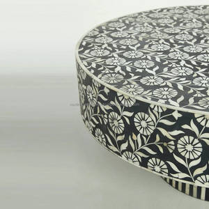 โต๊ะกาแฟแบบฝังกระดูกทำมือชิ้นสำคัญสำหรับห้องนั่งเล่นของคุณ - Product Image 3