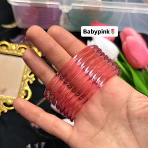 JellyGlow CandyPop GlossyWave SugarShine Bracelet en résine effet verre, modèle artisanat en résine - Product Image 1