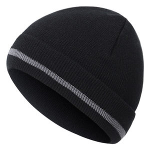 Bonnet de sécurité en tricot pour la course nocturne, haute visibilité, à carreaux néon, pour adulte, modèle courant - Product Image 5