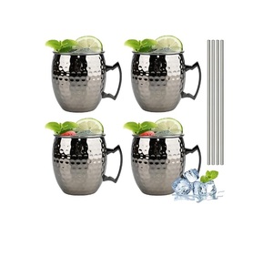 Vente en gros de tasses en cuivre et acier inoxydable avec finition lisse, tasses à boire en cuivre pour accessoires de bar - Product Image 3