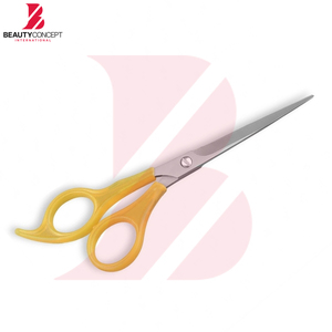 Produit phare : Ciseaux de barbier avec manche en plastique couleur or, en acier inoxydable, lames tranchantes, outil de salon - Product Image 2