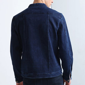 Outfitize International Wholesale <b>Mens</b> <b>Denim</b> <b>Jacket</b> with Embroidery Back Logo Custom Streetwear Fashion Jeans - Product Image 5