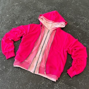 High Quality Triple Layered Hooded <b>Jacket</b> For <b>Men</b> Plain Dyed Solid Color Breathable Streetwear Hoodies For <b>Men</b> - Product Image 5