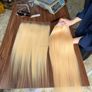 ผมเวียดนามแท้เกรดพรีเมียมแบบมัดเป็นช่อ เย็บด้วยเครื่องจักรแบบดับเบิ้ลเวฟท์ เรียบตรงเหมือนกระดูก พร้อมชุดผมหน้าผากแบบ HD Lace  วิกผมแท้แบบติดหน้าผากด้วยเชือกผูก - Product Image 4
