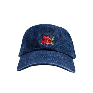 New Hot Custom Design Distressed Jeans <b>Baseball</b> 6-Panel Dad <b>Caps</b> Men <b>Plain</b> Denim Embossed Common Adjustable Silver Copper Buckle - Product Image 5