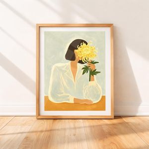 Cadre photo en bois fait main, écologique, design vintage classique, orientation verticale, impression numérique couleur pour mur - Product Image 4