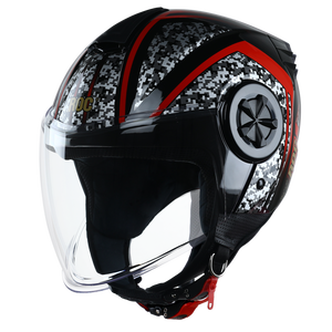 หมวกกันน็อคมอเตอร์ไซค์แบบเปิดหน้า R06ขั้นสูงหมวกกันน็อคแบบจุดเดียวที่ปล่อยได้อย่างรวดเร็วได้รับการอนุมัติสภาพใหม่ผู้ผลิตในเวียดนาม ABS - Product Image 6