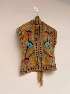 Nitin Exports Sukhani <b>Velvet</b> Vest Belt Embroidered Winter Waistcoat Boho Vintage Vest Top Sleeveless <b>Jacket</b> Artisan Ethnic Vest - Product Image 1