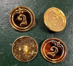 Botones Personalizados con Eslabón Dorado, Logotipo Grabado, Diseño Decorativo, Lavables, Ecológicos, de Aleación de Cobre y Zinc Pulido de Alta Calidad - Product Image 1