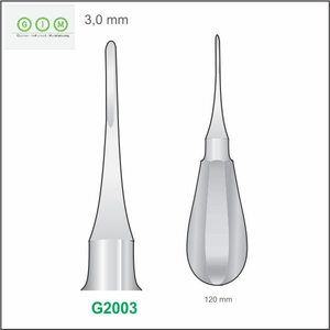 Kit d'élévateurs dentaires blancs de qualité supérieure, à pointe droite et concave, pour extraction, instruments chirurgicaux, outils de laboratoire manuels - Product Image 3