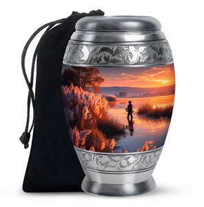 Urna Funeraria de Aluminio con Detalles Decorativos para Funerarias y Tiendas de Artículos Conmemorativos - Product Image 2