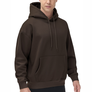 High Quality Custom Logo Quarter-Zip up Sweatshirt 400 GSM 100% Cotton Solid Winter Half Zip Hoodie for Men - Product Image 3