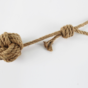 Juguetes de pelota de cáñamo para lanzar y tirar, diseñados para entrenamiento interactivo, que ayudan a los perros a reducir el estrés, limpiar los dientes y mantenerse felizmente ocupados. - Product Image 3