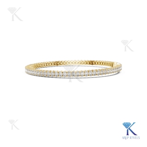 Oval Cut Lab Grown Diamond Tennis <b>Bracelet</b> 14K 18K <b>Solid</b> Gold Fine Women Luxury Bridal Jewelry Manufacturer Wholesale - Product Image 5