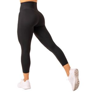 Conjunto de Yoga Personalizado para Mujer, Dos Piezas, Sujetador Deportivo, Pantalones Cortos de Cintura Alta, Spandex/Nylon Sólido Reversible, Ropa Deportiva Ecológica - Product Image 5