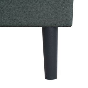 Letto Moderno Queen Size con Struttura Imbottita in Tessuto di Lino, Testiera Trapuntata con Bottoni, Non Richiede Rete a Doghe, Supporto in Doghe di Legno - Product Image 6